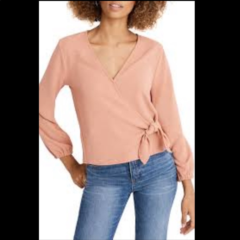 Madewell • Texture & Thread Crepe Wrap Top